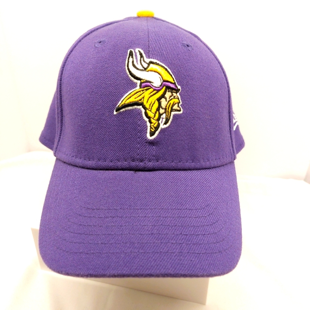 Minnesota Vikings Hat Cap Youth Boys Purple NFL Football Fitted Back‎